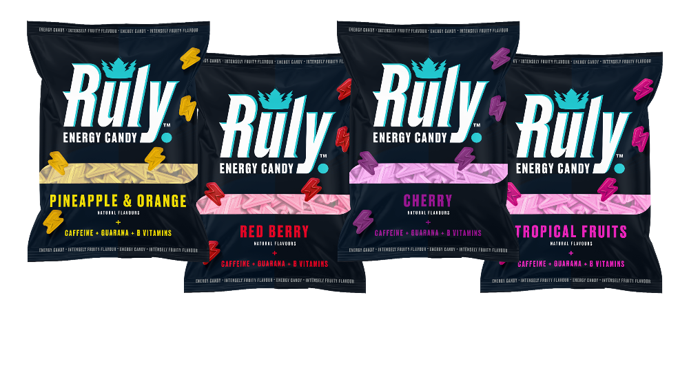 Ruly Energy Candy | Caffeine Gummy Sweets | Natural Flavourings