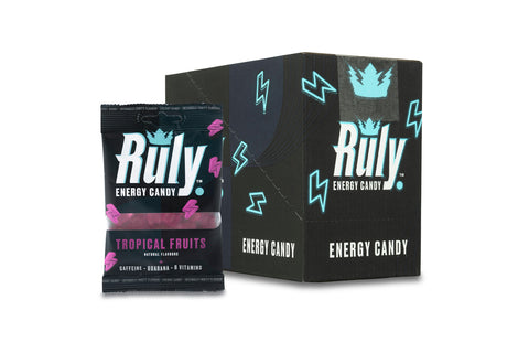 Tropical Fruits Gummy Sweets Pack of 12  - Ruly Energy Candy