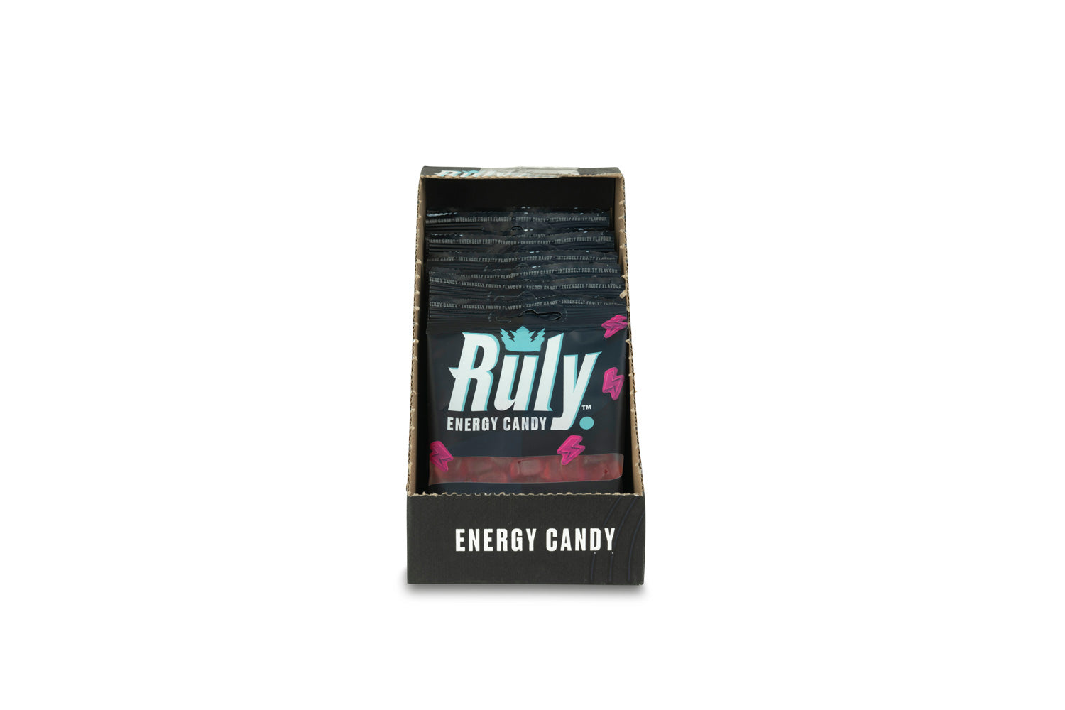 Tropical Fruits Gummy Sweets Pack of 12 Open Case - Ruly Energy Candy