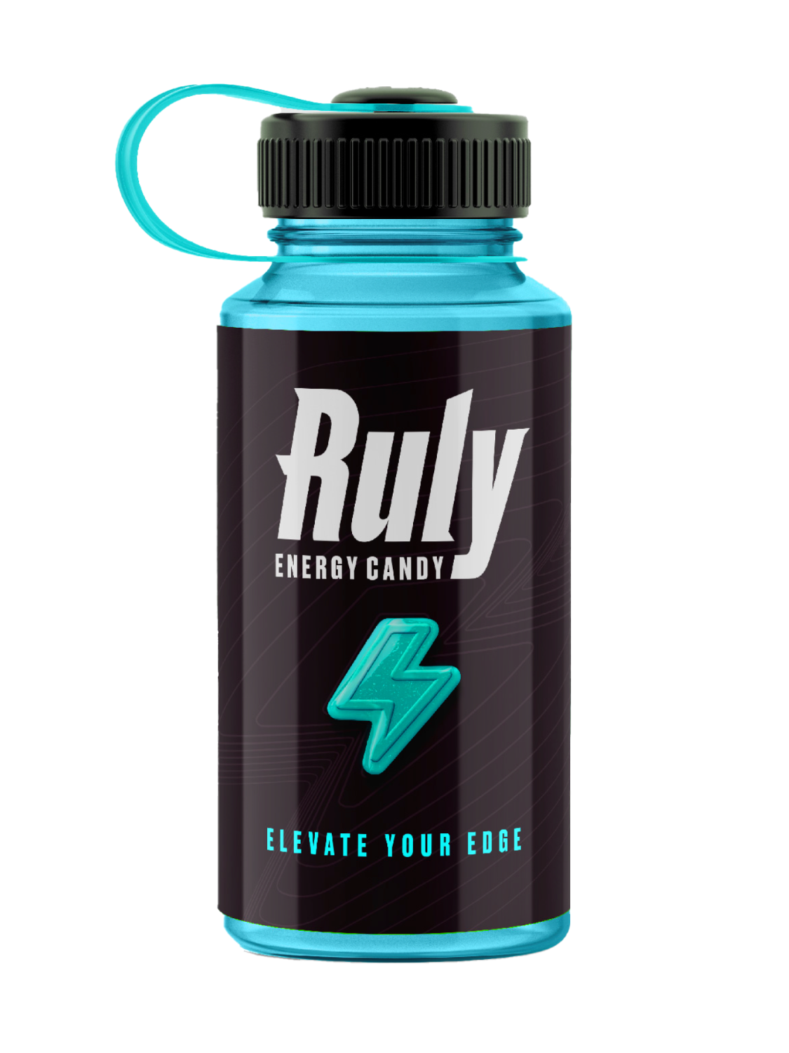 Limited Edition Blue Branded Water Bottle - Ruly Energy Candy